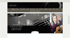 Desktop Screenshot of jasonolsonguitarist.com